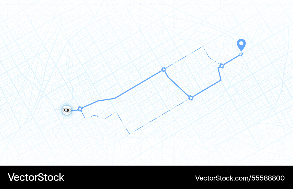 Gps navigation smart car location and map pointer Gps navigation smart car location and map pointer vector image