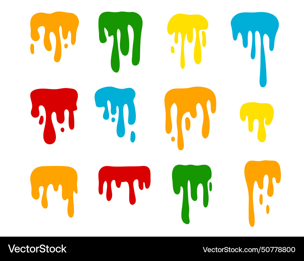 Paint color spots splashes set for use in design Paint color spots splashes set for use in design Vector Image