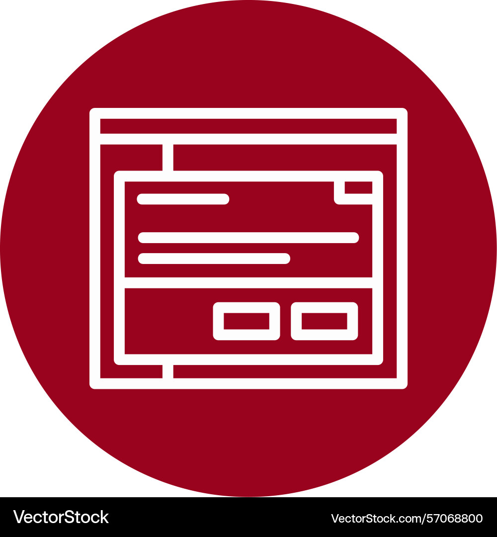 Warning line circle style icon design vector image