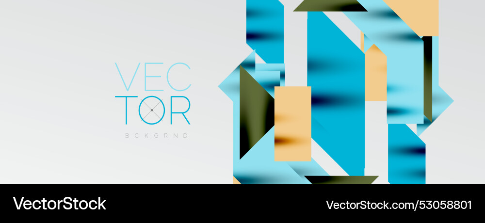 Dynamic lines and triangles Vector Image