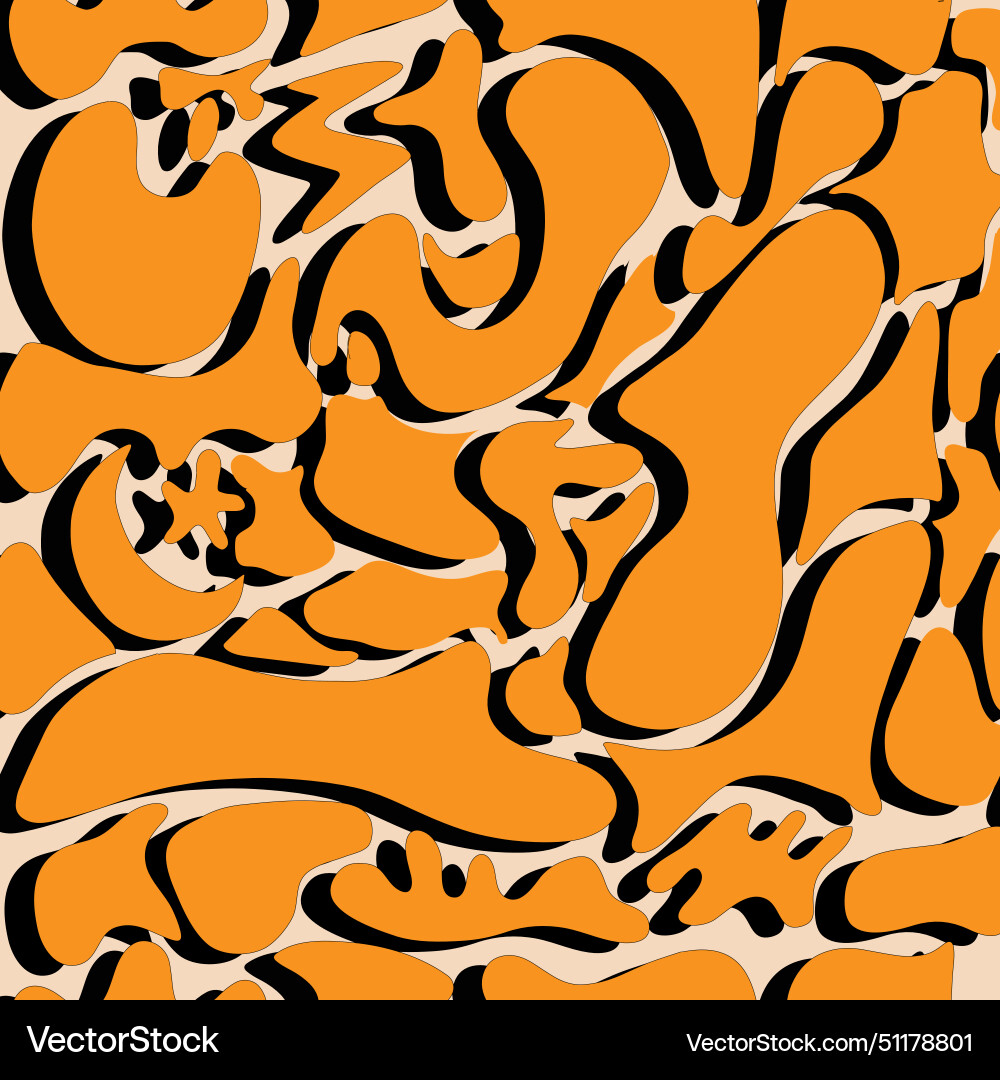 Free form black pattern2502 Royalty Free Vector Image