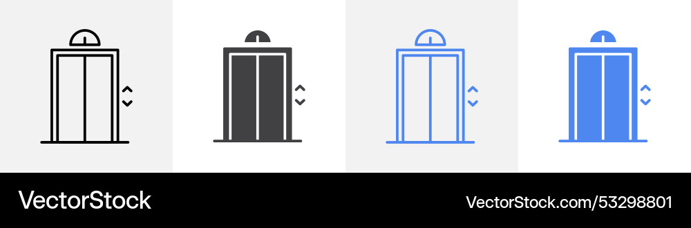 Lift icon set use for web ui or app Lift icon set use for web ui or app vector image