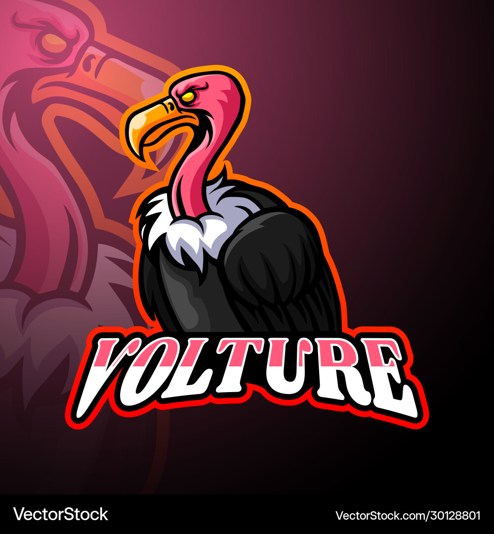 Vulture Esports Mascot Logo Vector Image