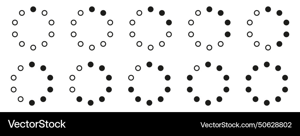 Loading icon set buffer loader or preloader Loading icon set buffer loader or preloader Vector Image