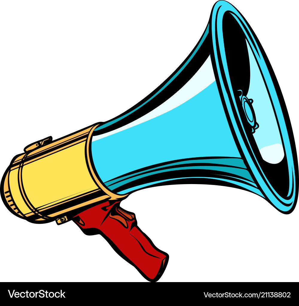 Megaphone isolate on white background Megaphone isolate on white background vector image