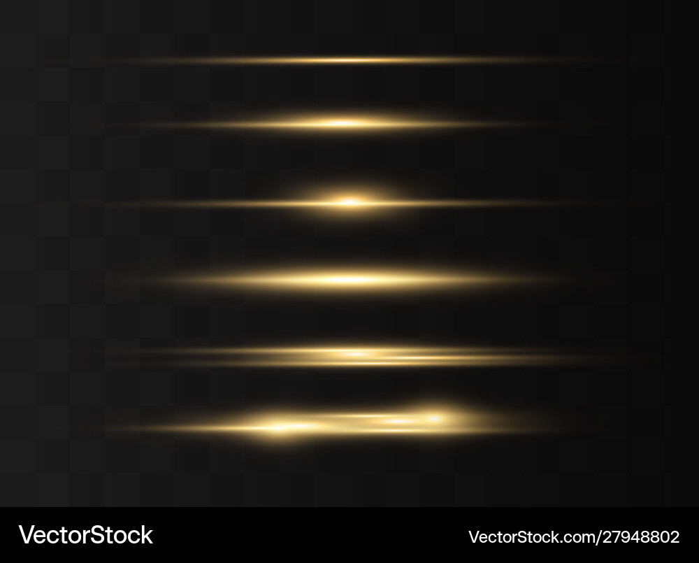 Horizontal Rays Vector Icon Yellow horizontal rays – Royalty-Free Vector | VectorStock