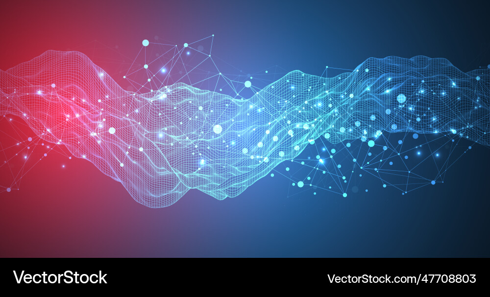 Abstract wave is made in a frame style template Abstract wave is made in a frame style template vector image