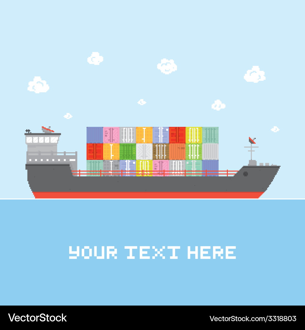 Cargo ship Royalty Free Vector Image - VectorStock