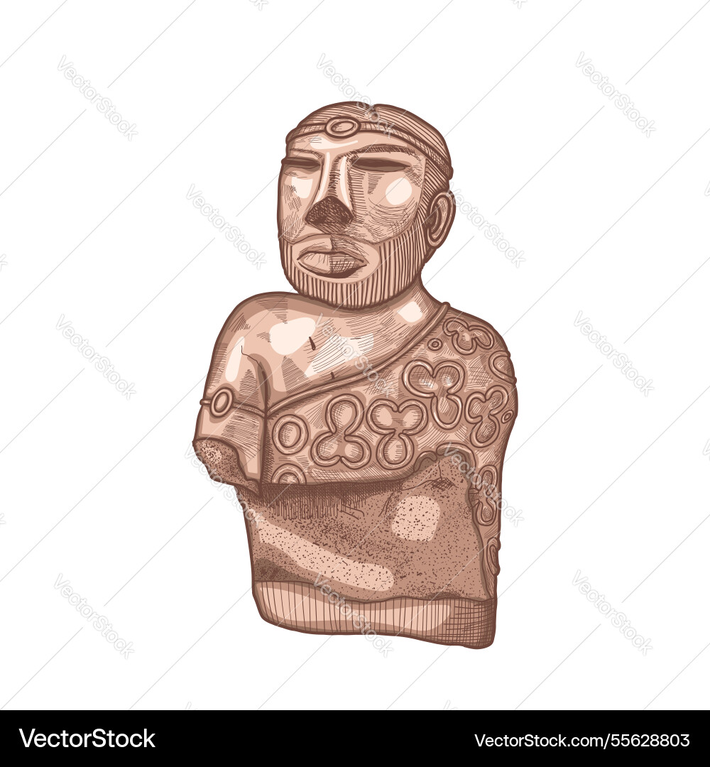 Detailed hand drawn of ancient Vector Image