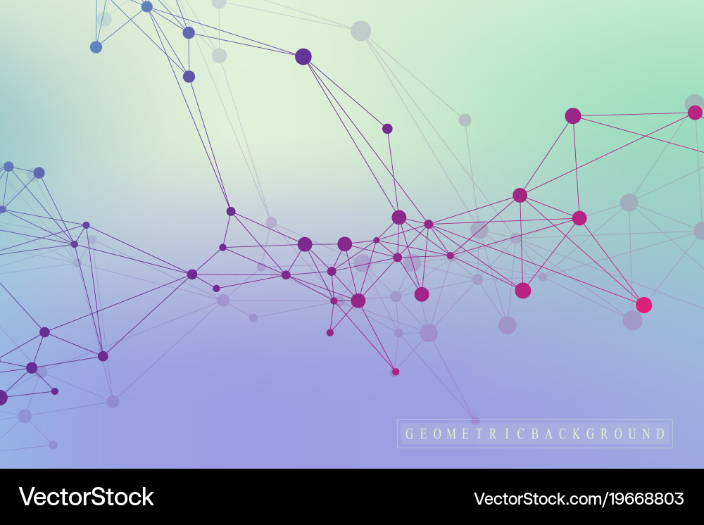 Global network connection and big data vector image