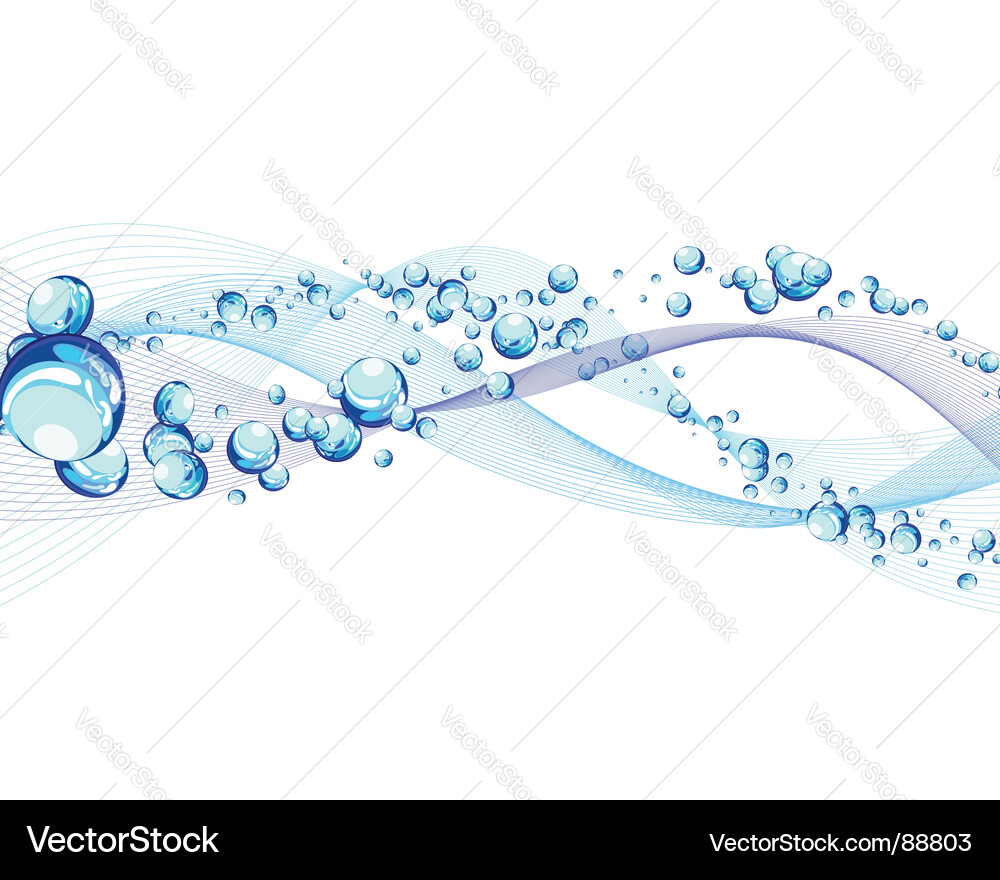 Water Flow Background Vector Image