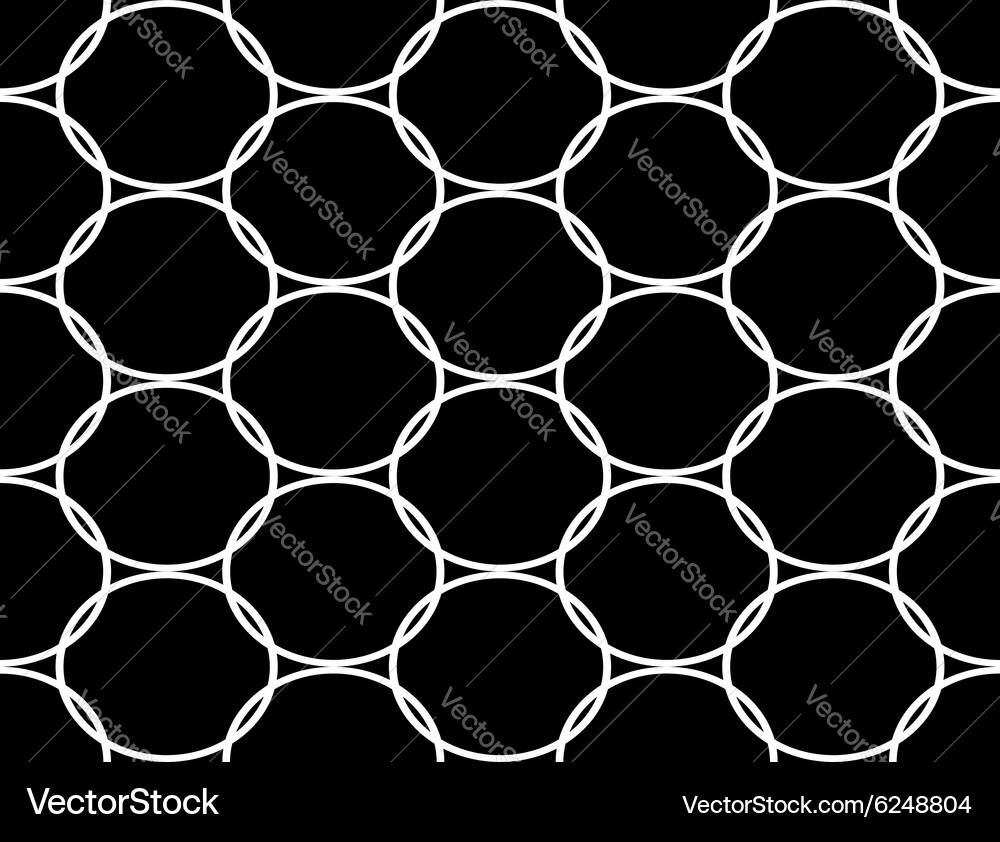 Design seamless monochrome ellipse pattern Vector Image