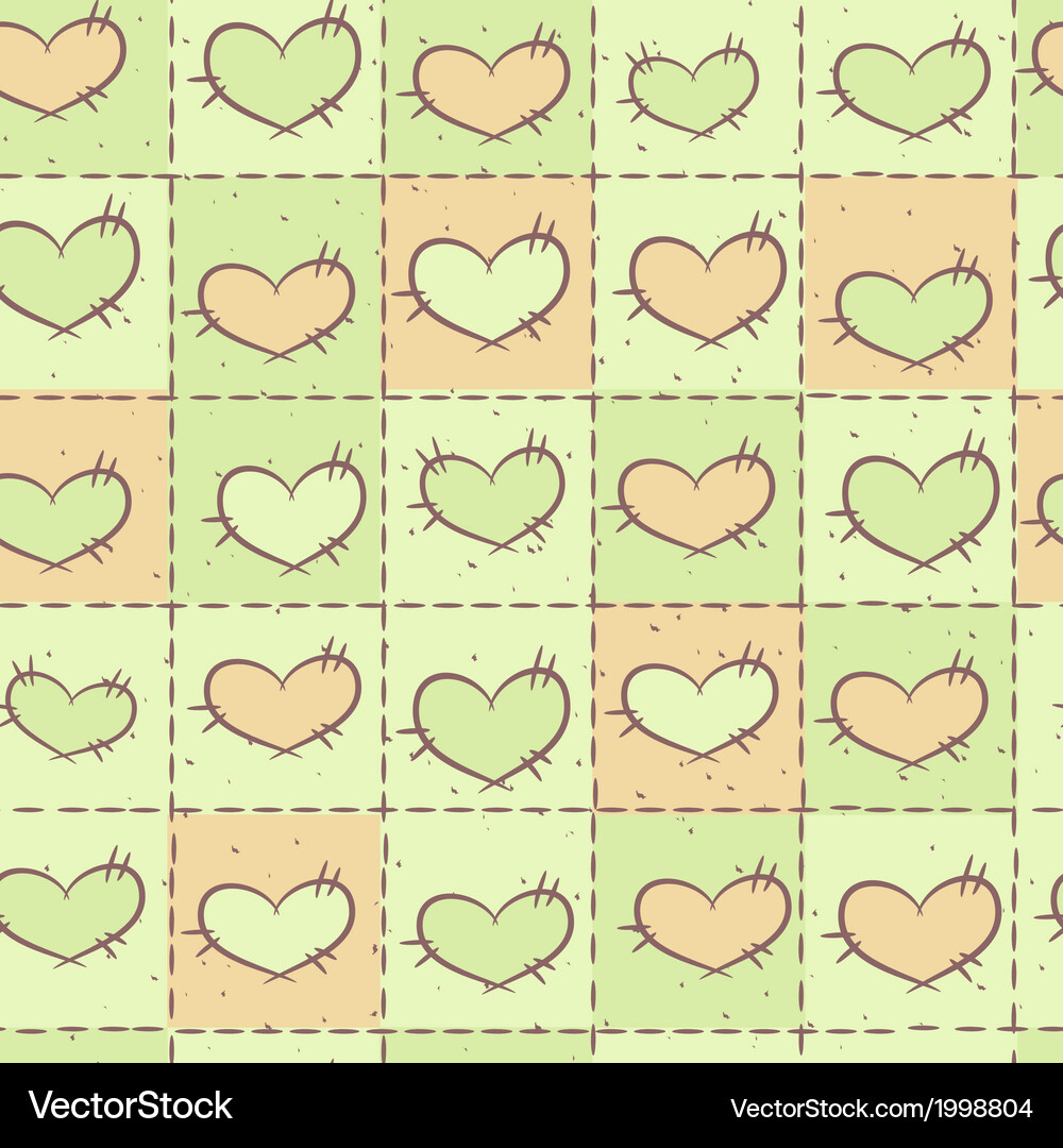 Seamless pattern with patchwork Vector Image