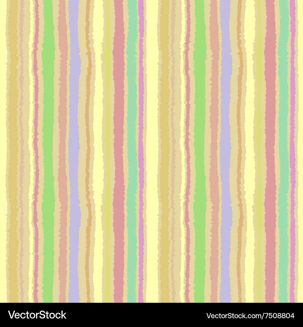 Seamless strip pattern vertical lines with torn Vector Image
