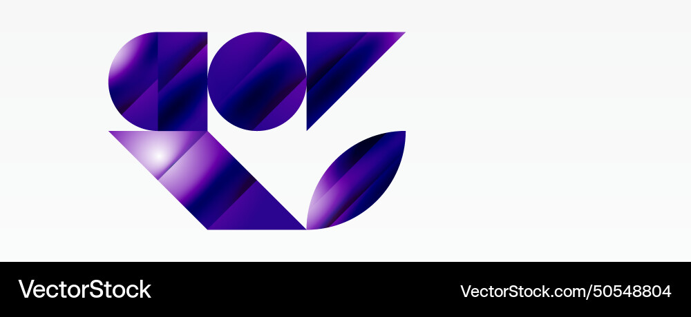 Serene gradient template circles and triangles Serene gradient template circles and triangles vector image