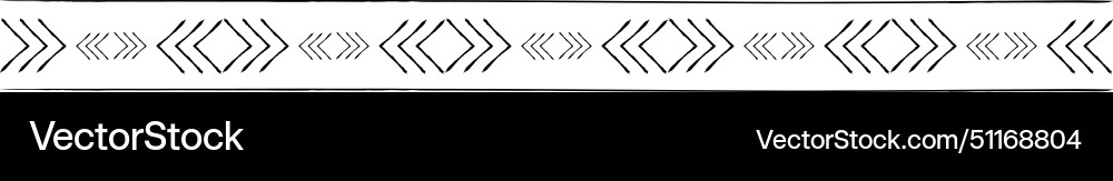 Texture border abstract frame divider horizontal Vector Image