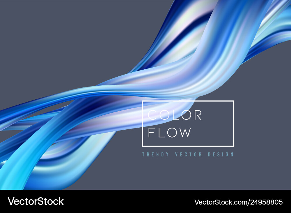 Abstract colorful background color flow vector image