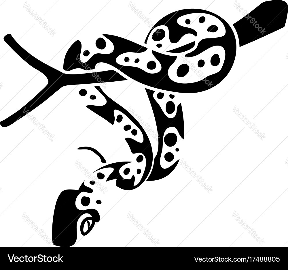 Ball Python Icon - Reptile vector image