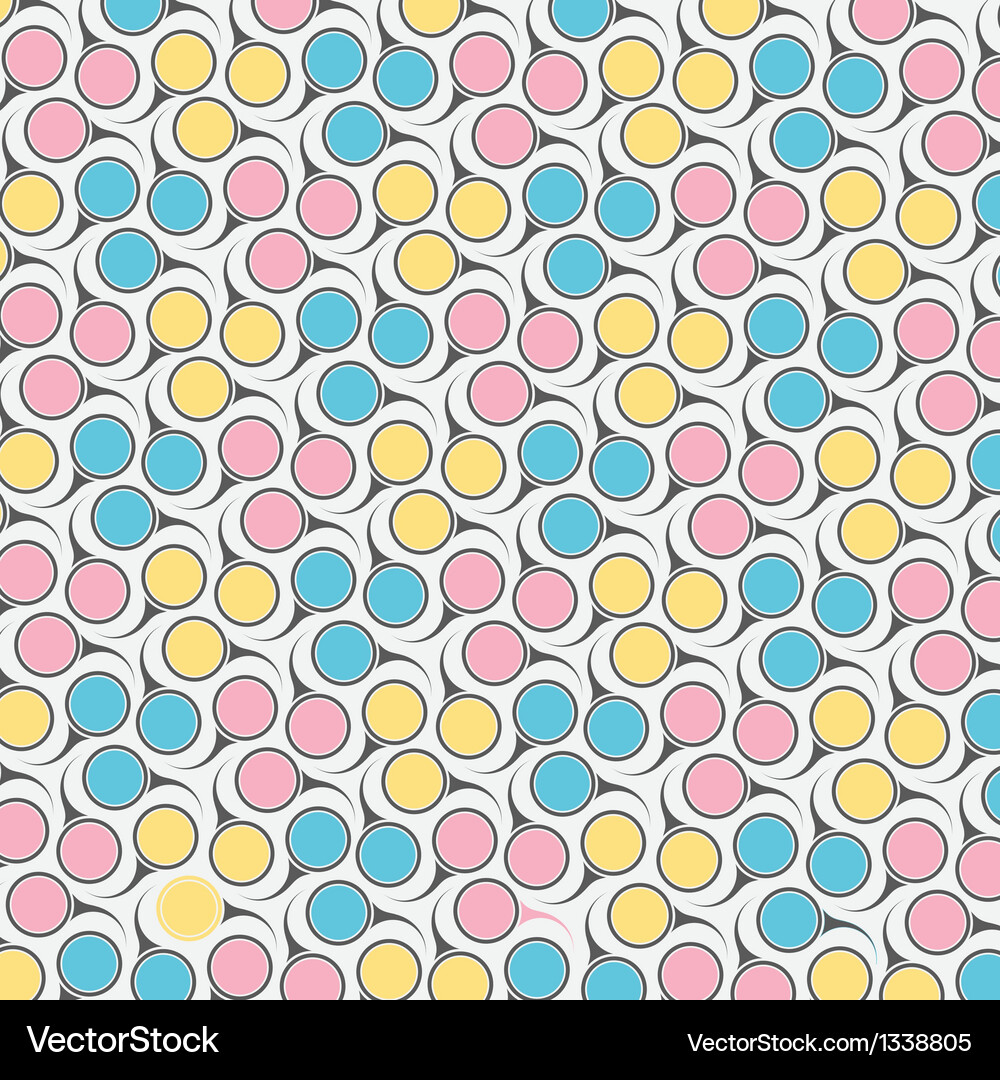 Circular retro pattern Vector Image