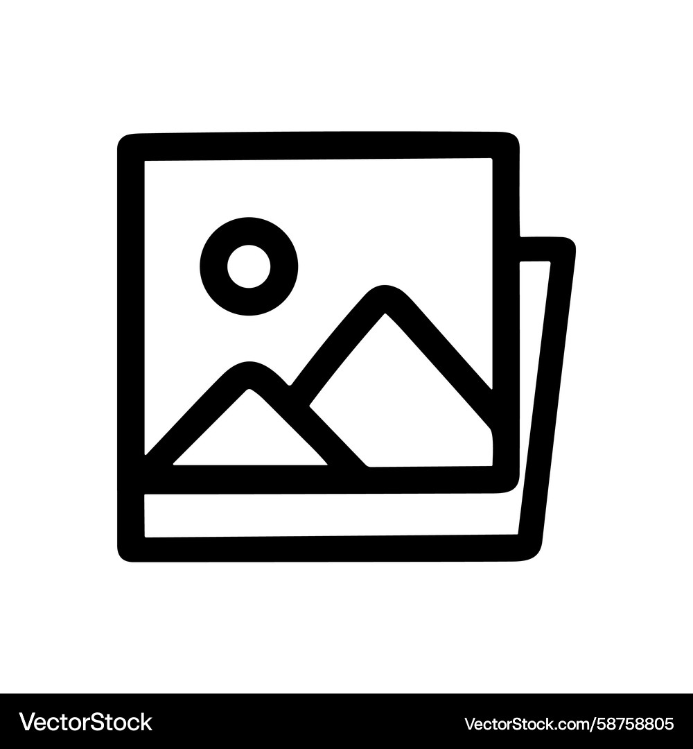 Line Art Gallery Stack Vector Image