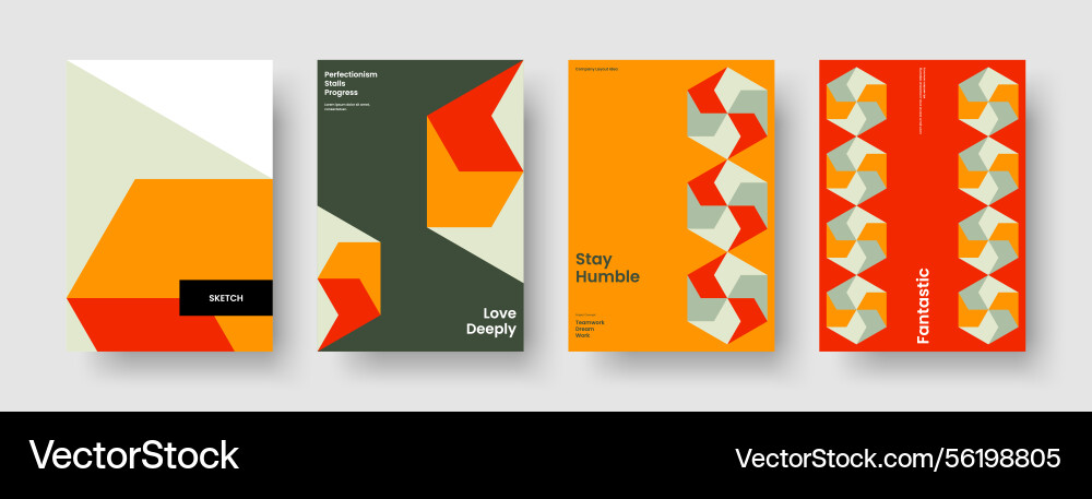 Modern background template abstract report layout Vector Image