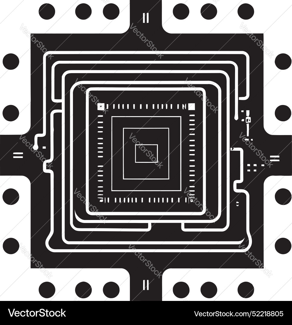 Nanovision precision chip pixelpulse dynamic Nanovision precision chip pixelpulse dynamic vector image