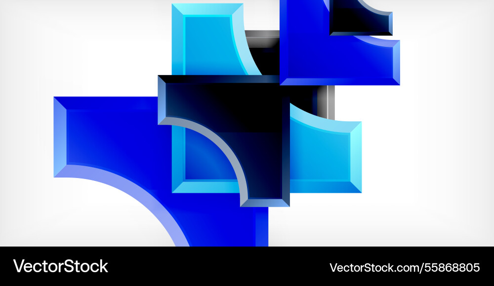 Square arrow shapes with round elements Square arrow shapes with round elements vector image