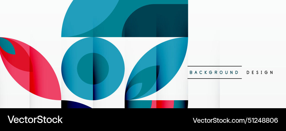 A colorful abstract background with circles Vector Image