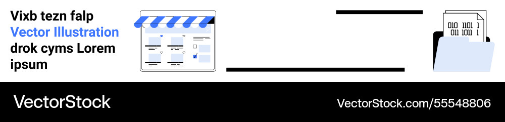 File management and data storage File management and data storage vector image