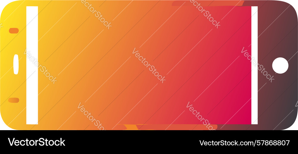 Gradient smartphone with seamless display design Vector Image
