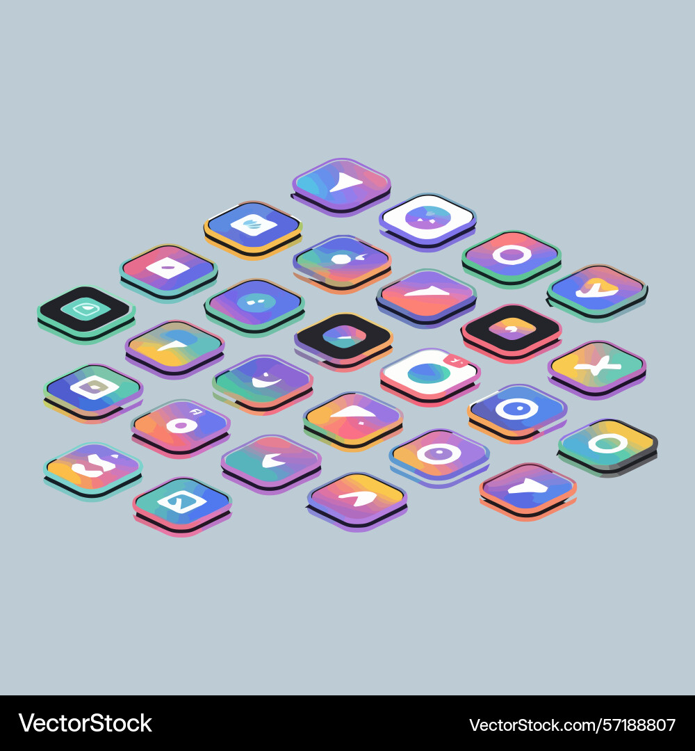 High-resolution app icon design for modern Vector Image