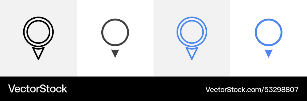 Location icon set use for web ui or app Location icon set use for web ui or app Vector Image