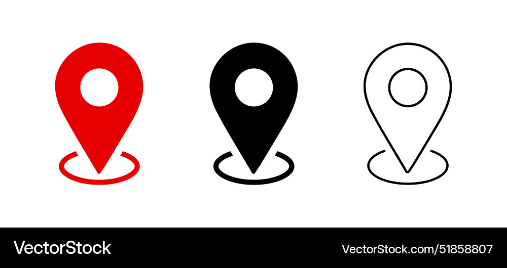 Location pointer sign Vector Image