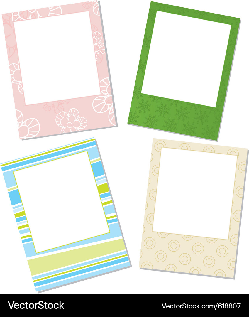 Photo Frames & Templates Vector Image