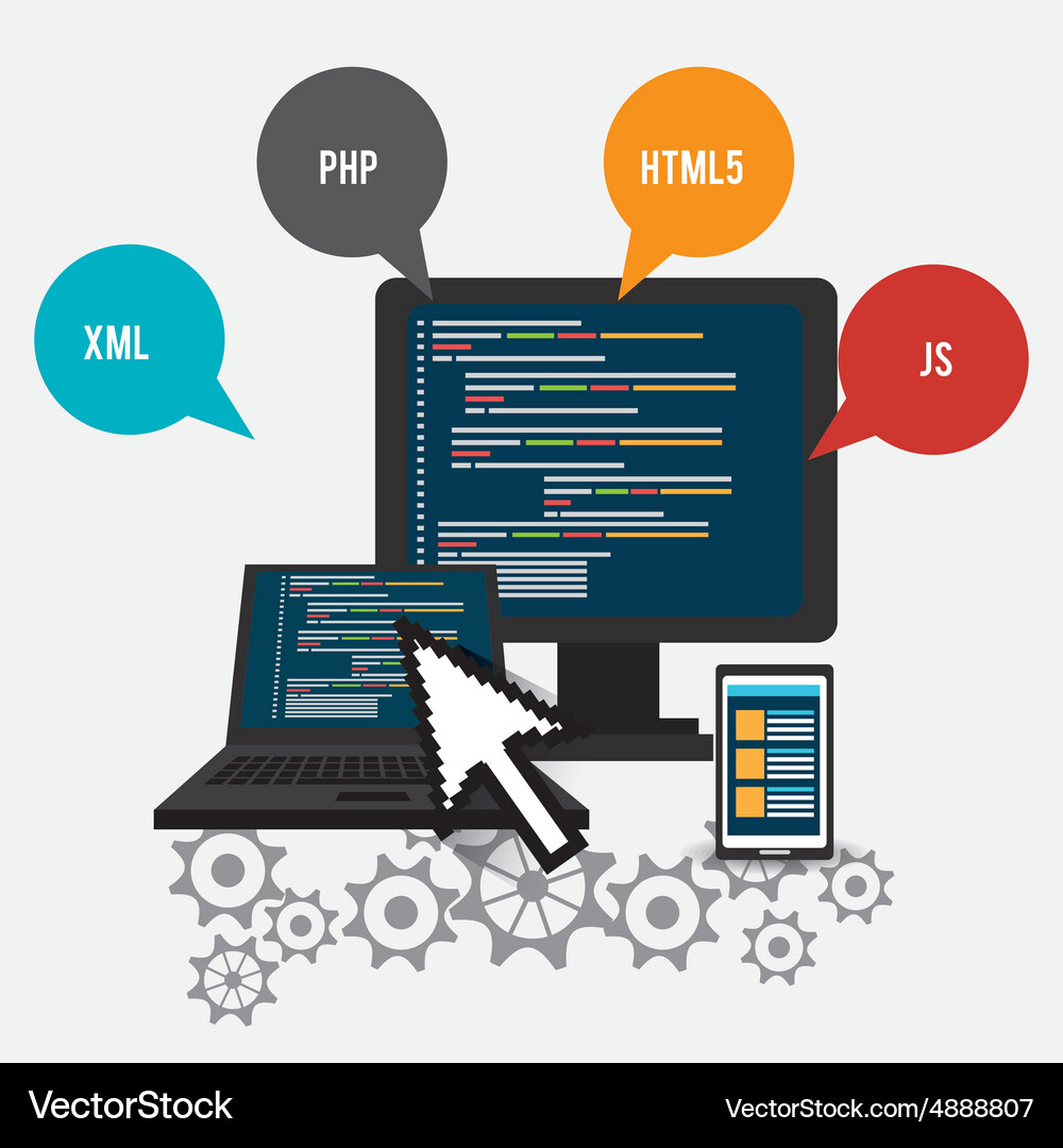 Software design Vector Image