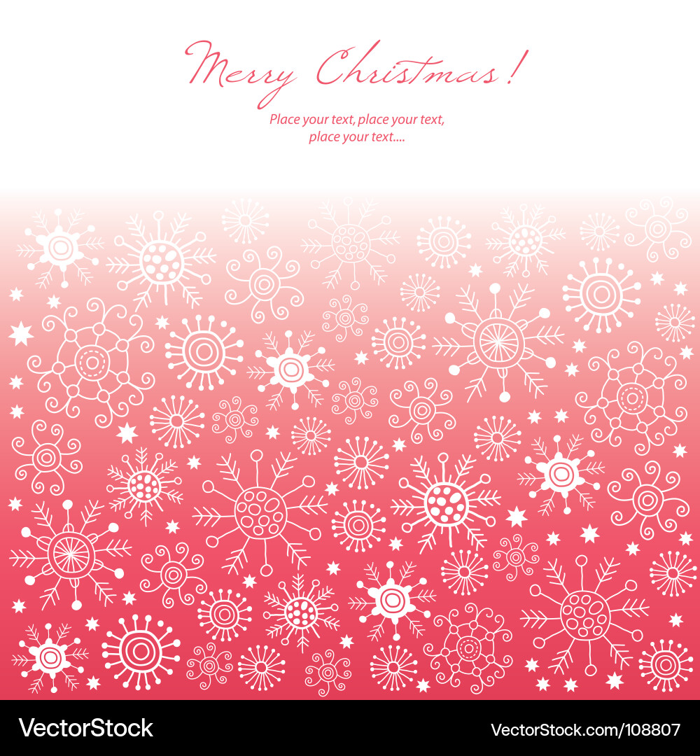 Winter Snowflake Pattern Vector Image