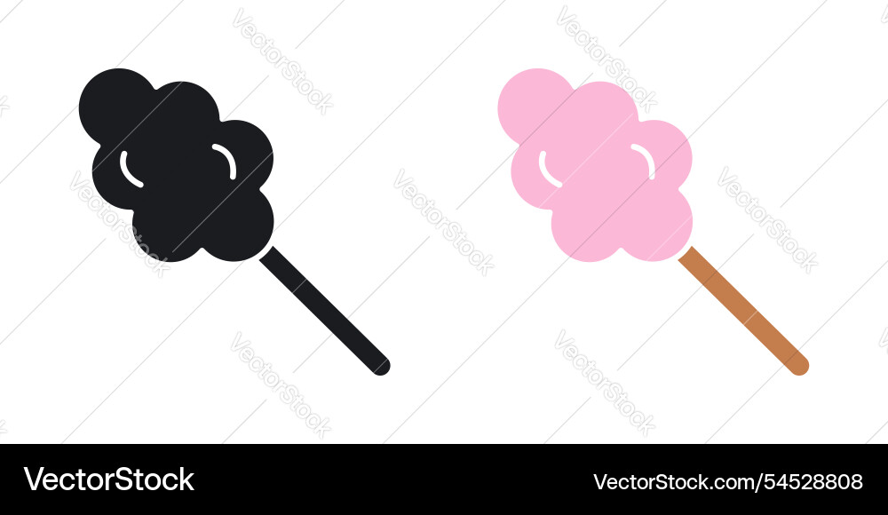 Cotton candy icon Royalty Free Vector Image - VectorStock