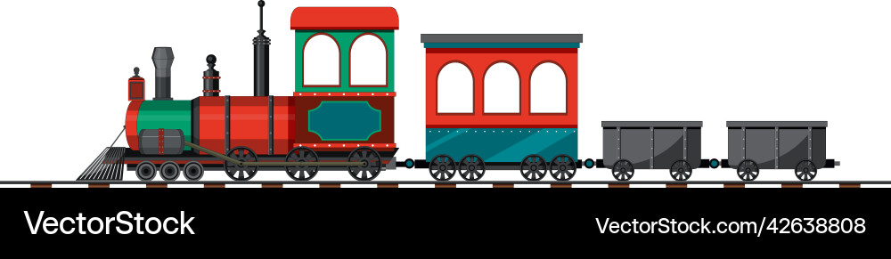 Dampflokomotive Zug Vintage Stil Dampflokomotive Zug Vintage Stil vektorbild