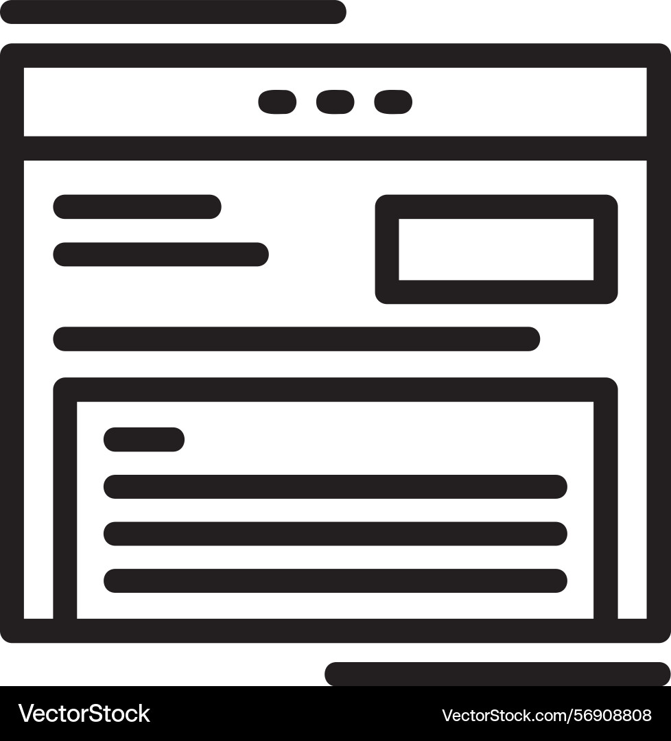 Monetize platform linear style icon design Vector Image