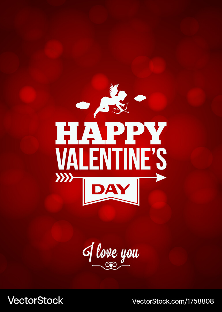 Red Valentine Background Vector Image