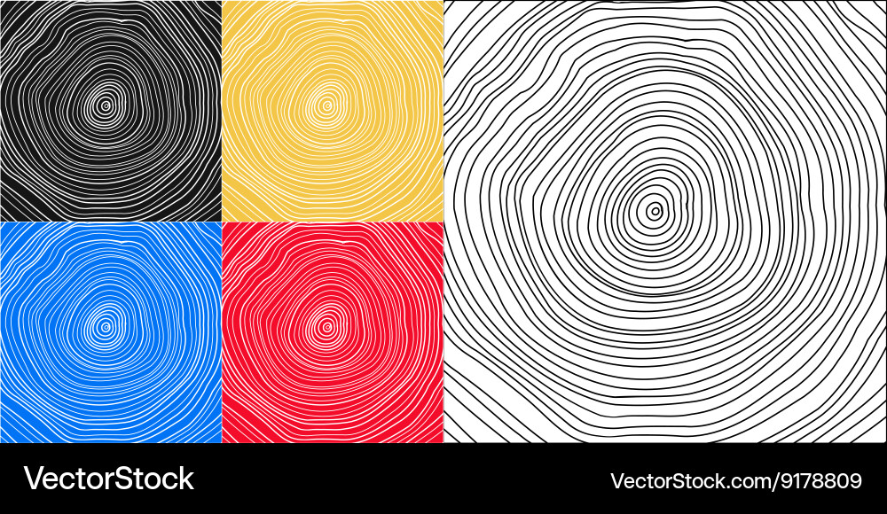 Conceptual background with tree-rings tree vector image