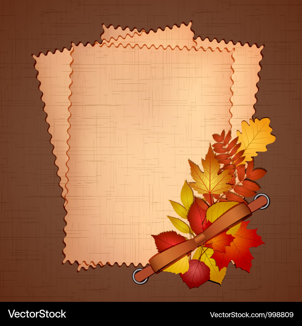 Vintage Photo Album & Invitation Template Vector Image