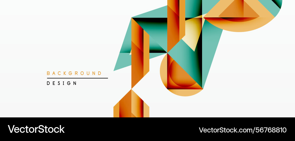 Abstract geometric design features overlapping Abstract geometric design features overlapping Vector Image