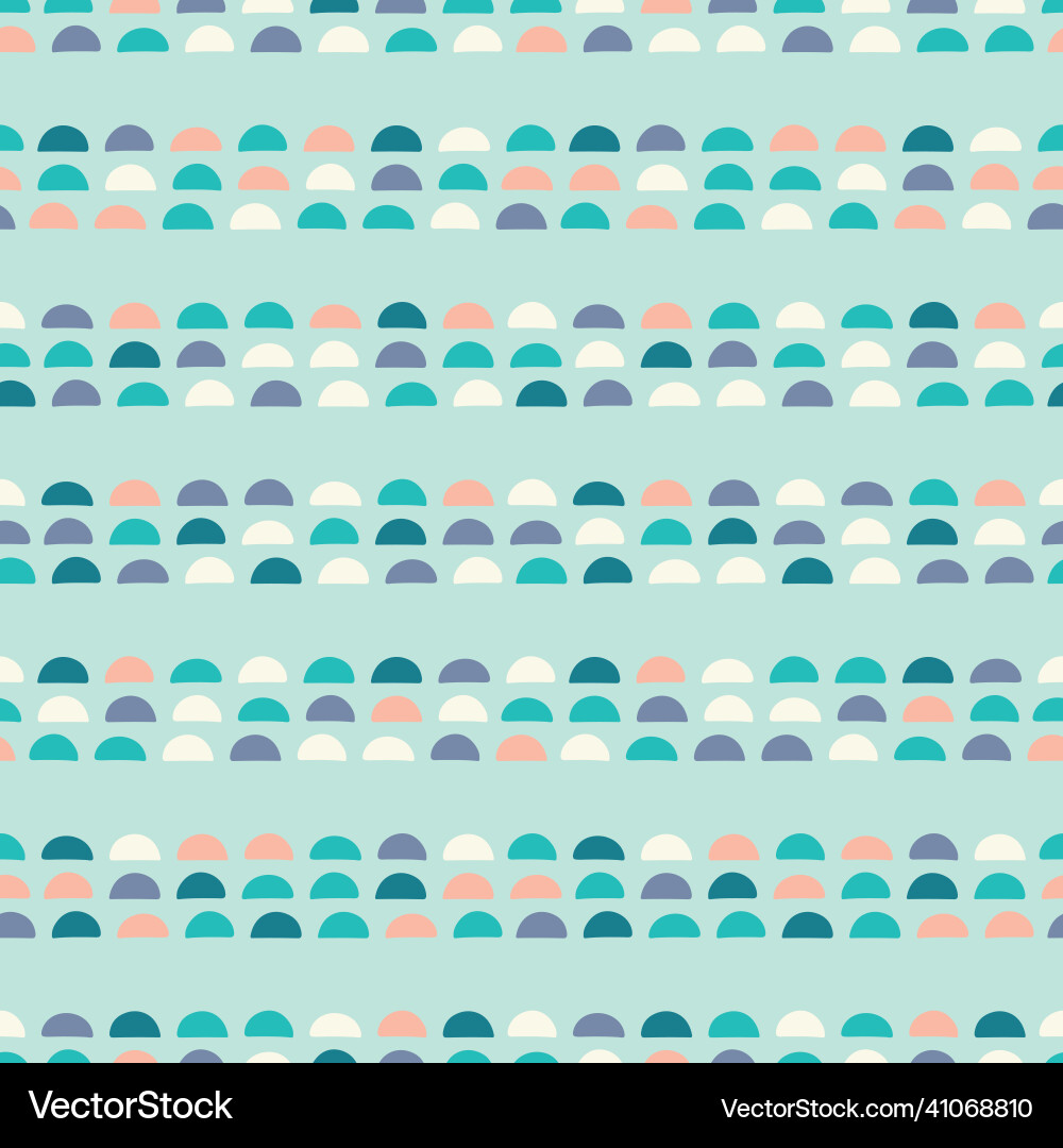 Abstract pattern border of colourful semi circles Abstract pattern border of colourful semi circles vector image