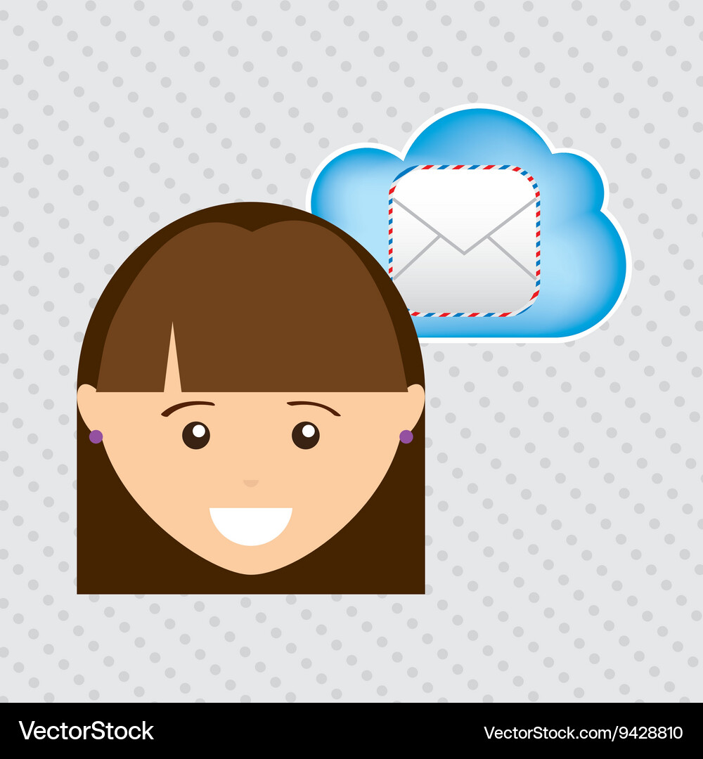 Cloud computing design Vector Image