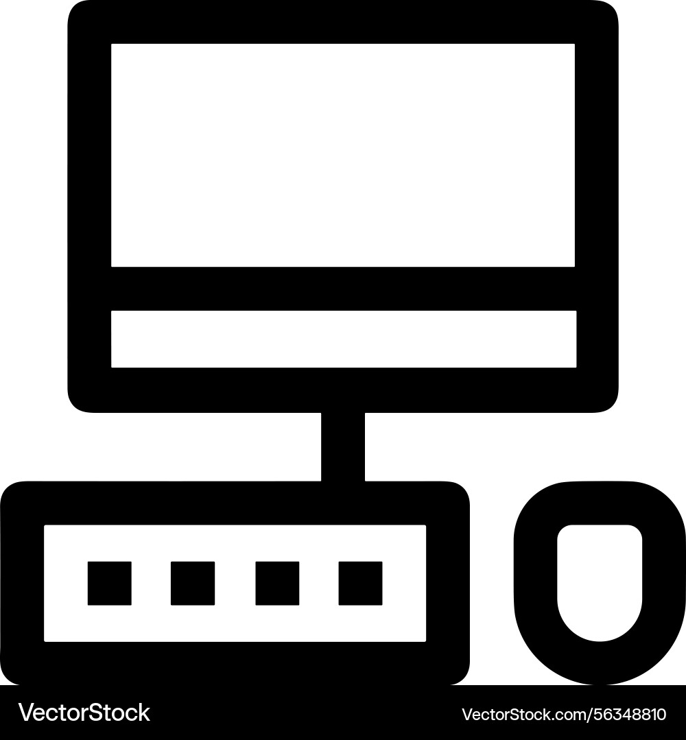 Computer icon symbol image Vector Image