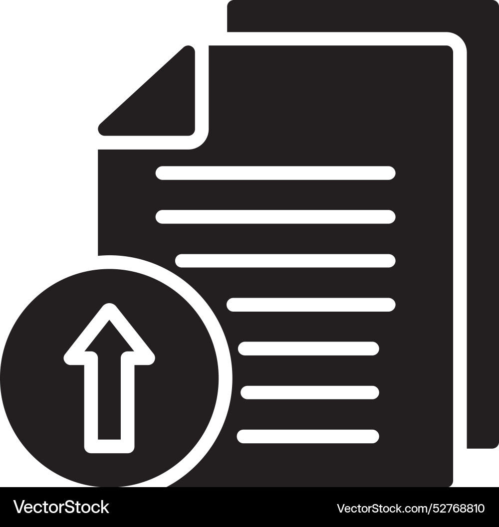 File upload icon design vector image