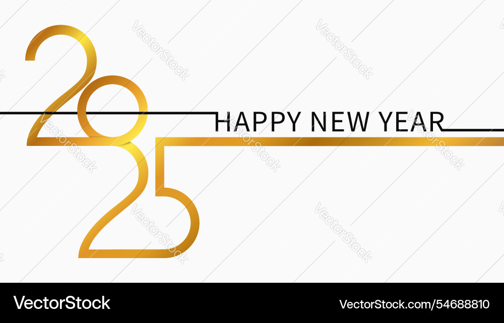 Happy 2025 new year banner template design Happy 2025 new year banner template design vector image