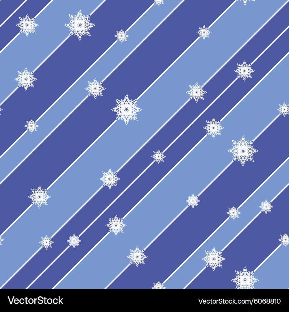 Seamless background with snowflake Vector Image