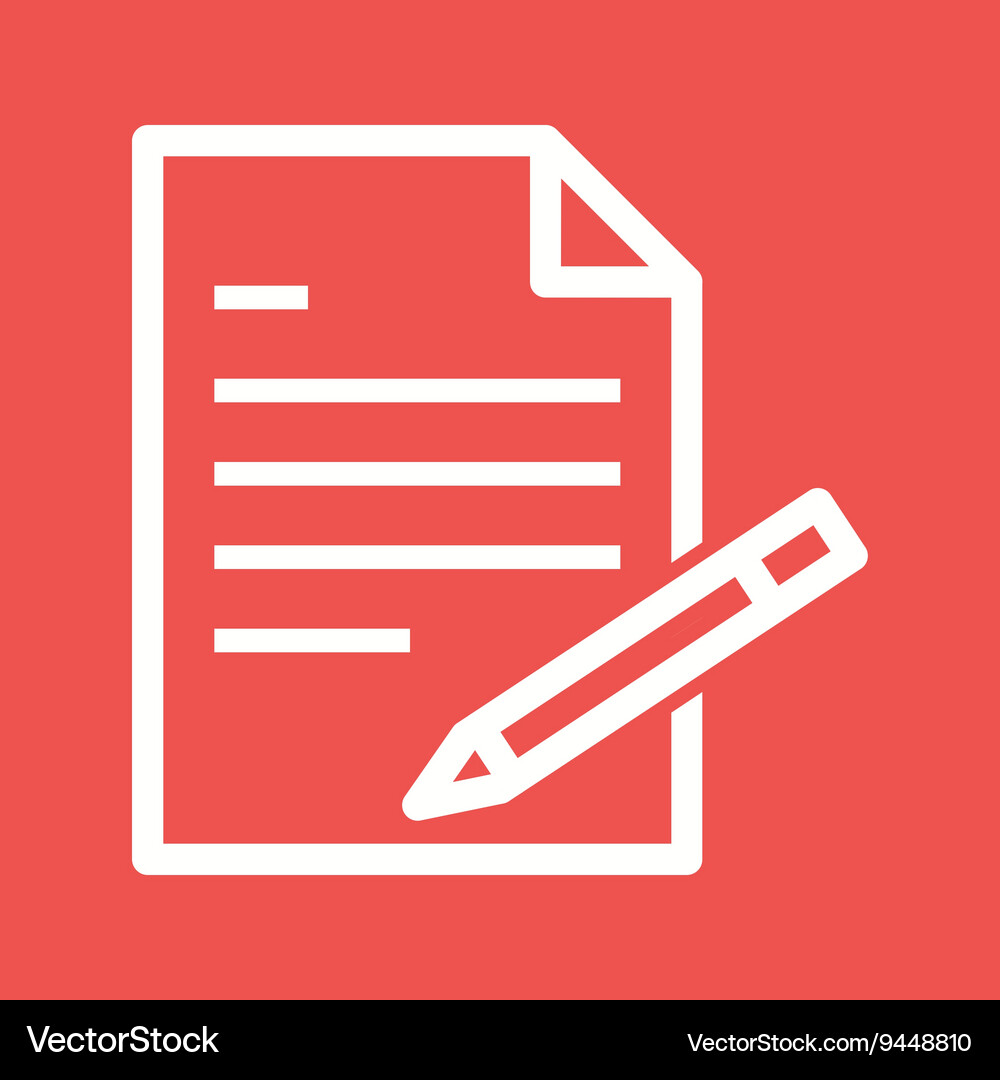 Write report Vector Image
